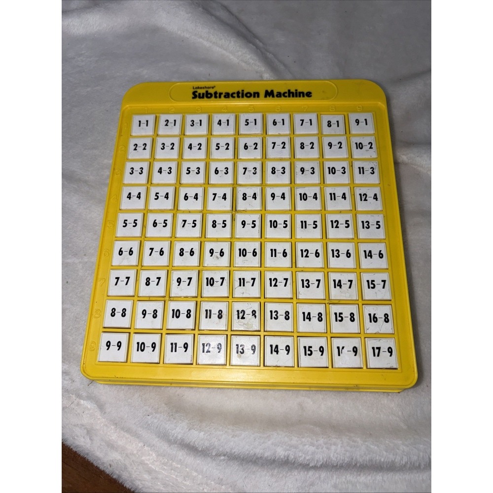 Lakeshore Learning Subtraction Machine Home School Magic Math Gently Used Pop Up